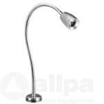Led Flexibele verchroomde messing kaartleeslampen