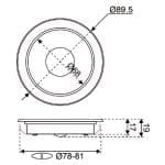 Talamex LED Inbouwspot met Dimfunctie 12V