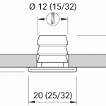 Led wand spotje Tina 12-24 Volt