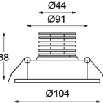 Prebit Inbouwspot EB70