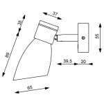 Prebit Wandlamp R1