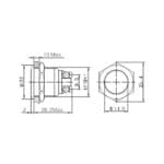 Prebit push button switch IP67 – RVS